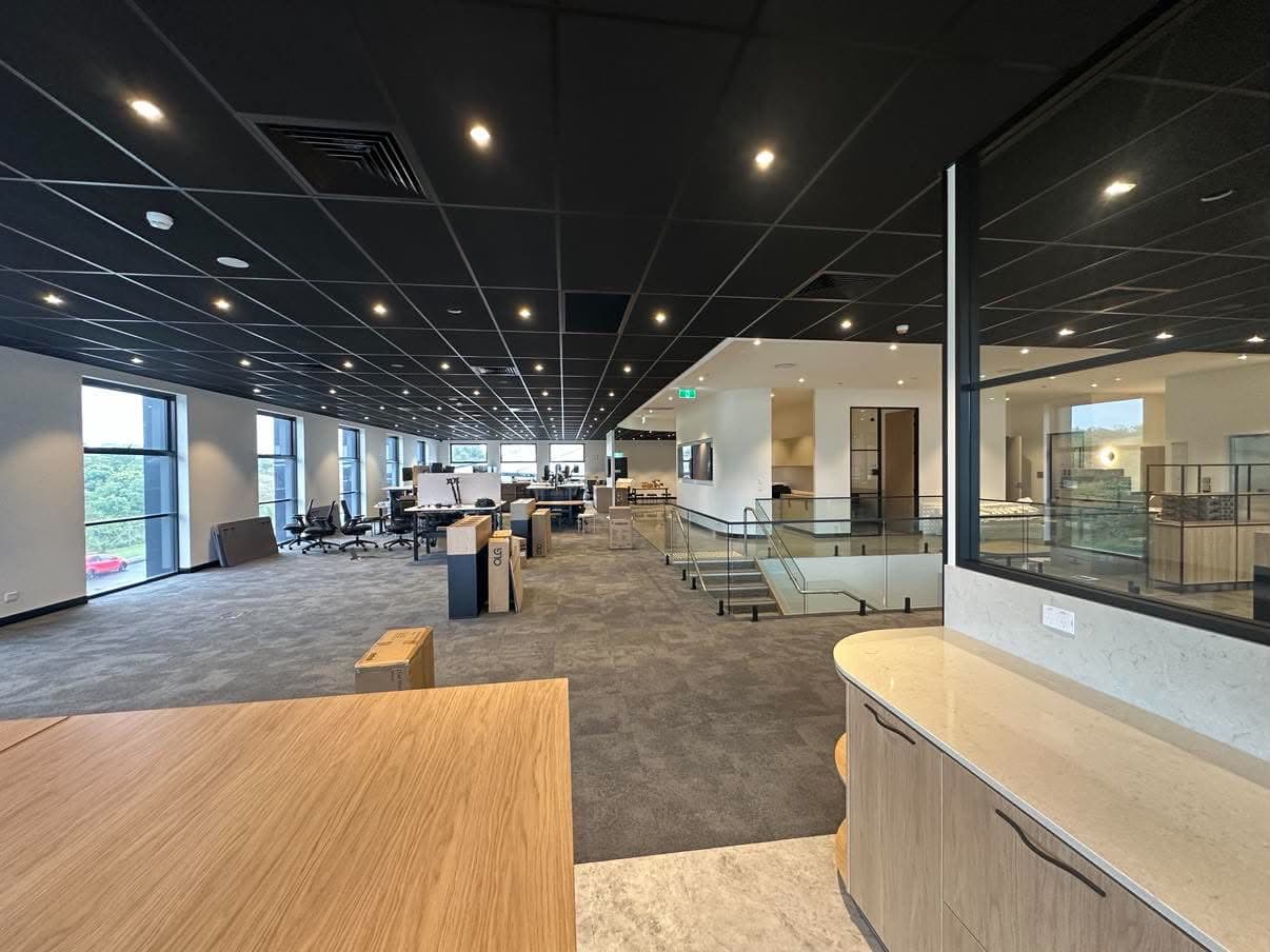 Open-plan office floor